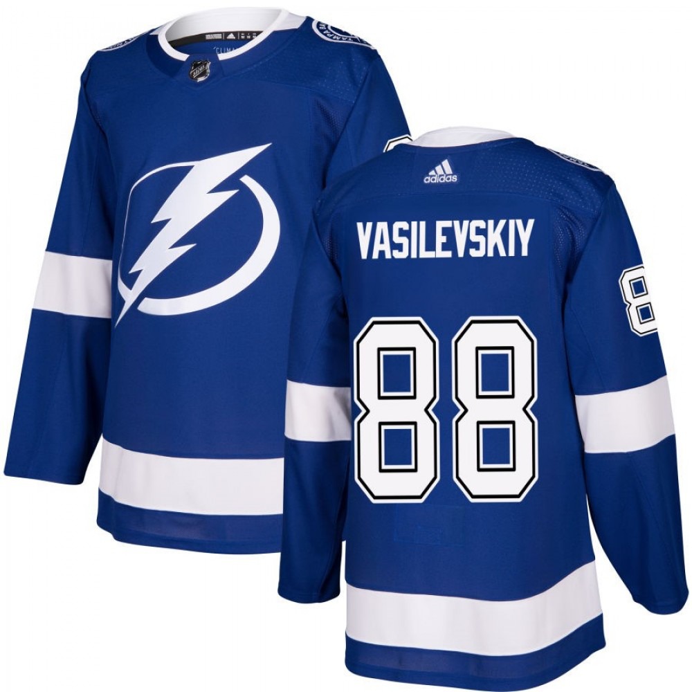 Men's Tampa Bay Lightning Andrei Vasilevskiy #88 adidas Blue Authentic Jersey-Pro Kit Vault | Brand New 26/27 Sports Jerseys